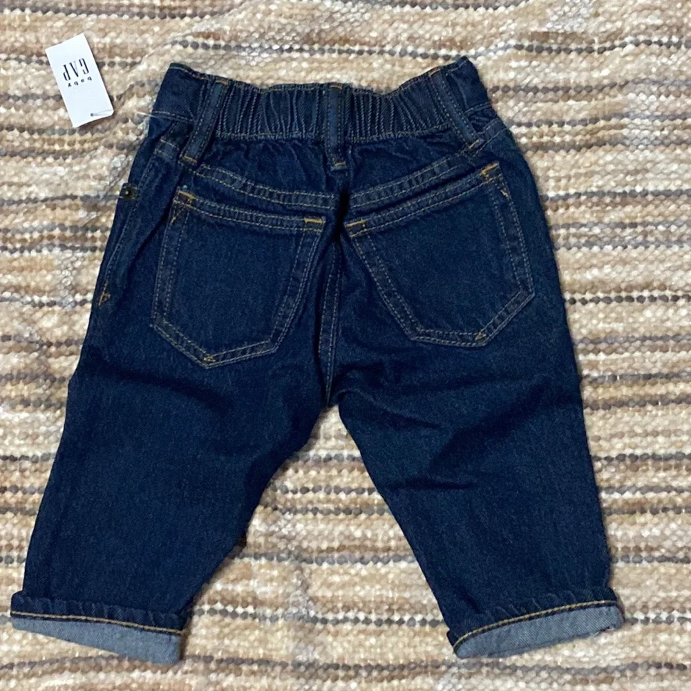 Baby Gap Baby Boy Dark Wash Denim Insulated Blue Jeans 12-18 Months